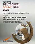 Plakette Deutscher Solarpreis 2022