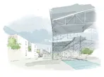 Perspective centrale du Laminoir| © LATZ+PARTNER