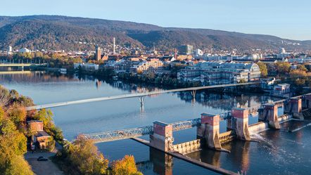 New cycle and footpath bridge in Heidelberg