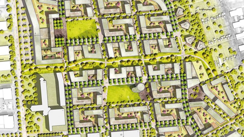 First Prize Urban Design Competition Heiligkreuzareal in Mainz